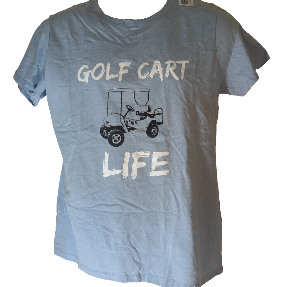 golf cart life t shirt Large Baby Blue